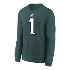 Philadelphia Eagles Nike Jalen Hurts Youth Player Name & Number Long Sleeve T-Shirt