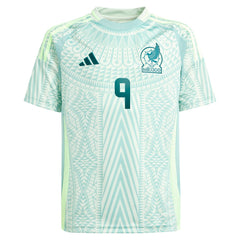 Raul Jimenez Mexico National Team Youth 2024 Away Replica Player Jersey Green - Adidas