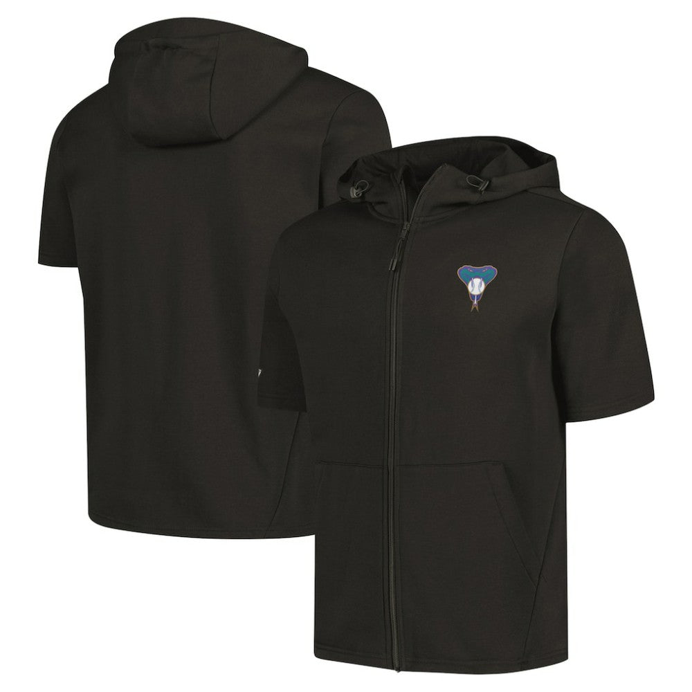 Arizona Diamondbacks Levelwear Recruit Short Sleeve Full-Zip Hoodie | MLB Discount