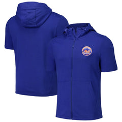 New York Mets Levelwear Recruit Short Sleeve Full-Zip Hoodie | MLB New
