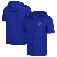 Philadelphia Phillies Levelwear Recruit Short Sleeve Full-Zip Hoodie | MLB Shop