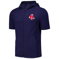 Boston Red Sox Levelwear Recruit Short Sleeve Full-Zip Hoodie | MLB US