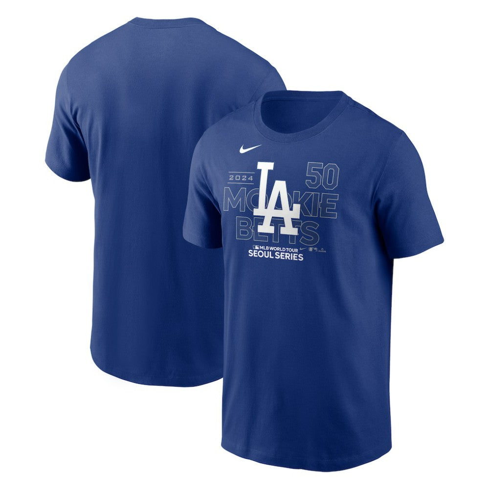 Mookie Betts Los Angeles Dodgers Nike 2024 MLB World Tour Seoul Series Player Name & Number Event Stack T-Shirt | MLB Online