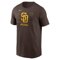 Manny Machado San Diego Padres Nike 2024 MLB World Tour Seoul Series Player Name & Number Event Stack T-Shirt | MLB Shop
