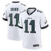 Philadelphia Eagles Nike A.J. Brown White Game Jersey
