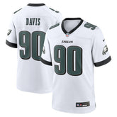 Philadelphia Eagles Nike Jordan Davis White Game Jersey