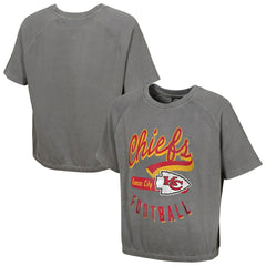 Kansas City Chiefs Women's Mineral Wash Short Sleeve Top