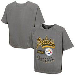 Pittsburgh Steelers Women's Mineral Wash Short Sleeve Top