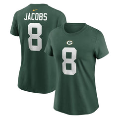 Green Bay Packers Nike Josh Jacobs Women's Player Name & Number T-Shirt