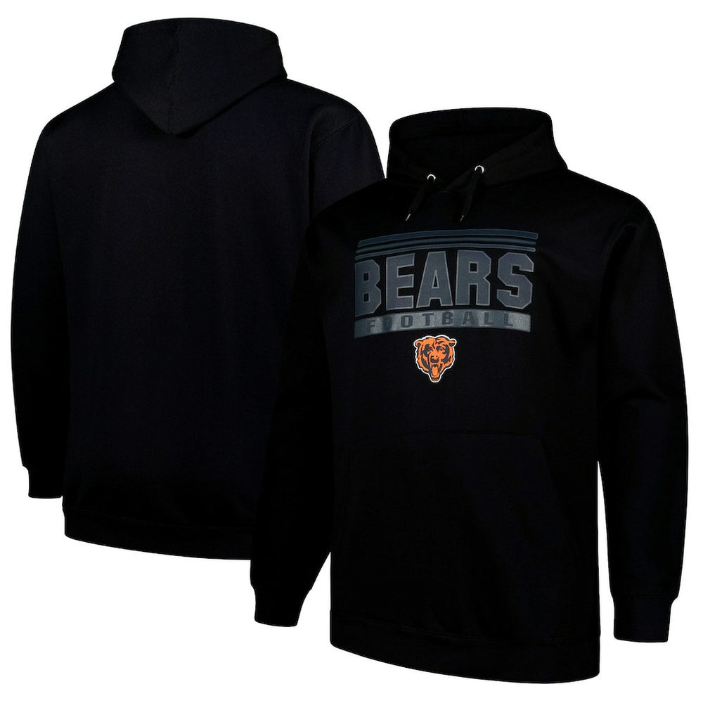 Chicago Bears Fanatics Big & Tall Pop Pullover Hoodie