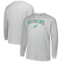 Miami Dolphins Fanatics Big & Tall Thermal Long Sleeve T-Shirt