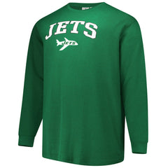 New York Jets Fanatics Big & Tall Throwback Thermal Long Sleeve T-Shirt