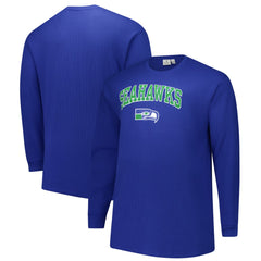 Seattle Seahawks Fanatics Big & Tall Throwback Thermal Long Sleeve T-Shirt