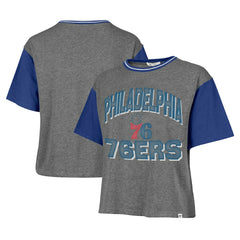 Philadelphia 76ers '47 Women's Rise Clubhouse Ziggy Color Block T-Shirt Online
