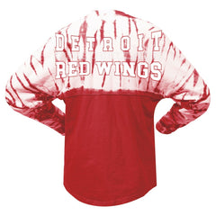 Detroit Red Wings Spirit Jersey Unisex Crystal Half Dye Long Sleeve T-Shirt For Sale
