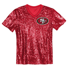 San Francisco 49ers Christian McCaffrey Women's Player Name & Number V-Neck Fashion Jersey
