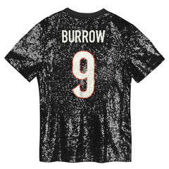 Cincinnati Bengals Joe Burrow Women's Player Name & Number V-Neck Fashion Jersey