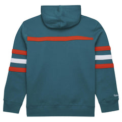 Miami Dolphins Vintage Logo Head Coach Fleece Pullover Hoodie