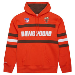 Cleveland Browns Vintage Logo Head Coach Fleece Pullover Hoodie