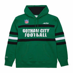 New York Jets Vintage Logo Head Coach Fleece Pullover Hoodie
