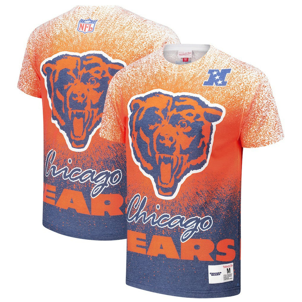 Chicago Bears Mitchell & Ness Team Burst Vintage Logo T-Shirt