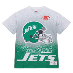 New York Jets Mitchell & Ness Team Burst Vintage Logo T-Shirt