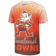 Cleveland Browns Mitchell & Ness Team Burst Vintage Logo T-Shirt