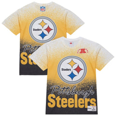 Pittsburgh Steelers Mitchell & Ness Team Burst Vintage Logo T-Shirt