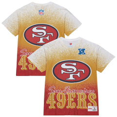 San Francisco 49ers Mitchell & Ness Team Burst Vintage Logo T-Shirt