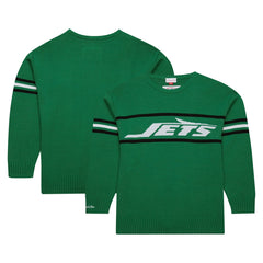 New York Jets Mitchell & Ness Throwback 1984 Pullover Sweater