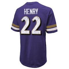 Baltimore Ravens Derrick Henry Majestic Threads Name & Number Oversized T-Shirt