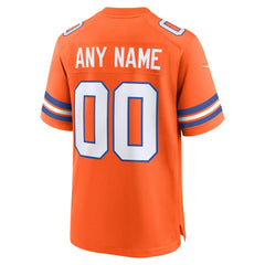 Denver Broncos Nike Youth 2nd Alternate Custom Replica Jersey