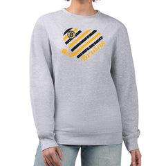 Boston Bruins G-III 4Her by Carl Banks Women's Heart Graphic Pullover Sweatshirt Sale