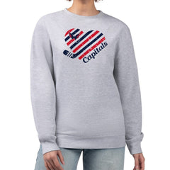 Washington Capitals G-III 4Her by Carl Banks Women's Heart Graphic Pullover Sweatshirt Online