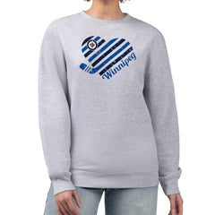 Winnipeg Jets G-III 4Her by Carl Banks Women's Heart Graphic Pullover Sweatshirt Outlet