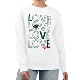 Minnesota Wild G-III 4Her by Carl Banks Women's Lots Of Love Team Logo Graphic Pullover Sweatshirt For Sale