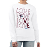 Colorado Avalanche G-III 4Her by Carl Banks Women's Lots Of Love Team Logo Graphic Pullover Sweatshirt Discount