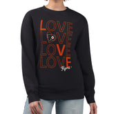 Philadelphia Flyers G-III 4Her by Carl Banks Women's Lots Of Love Team Logo Graphic Pullover Sweatshirt Sale
