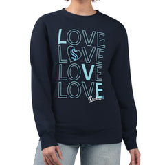 Seattle Kraken G-III 4Her by Carl Banks Women's Lots Of Love Team Logo Graphic Pullover Sweatshirt For Sale