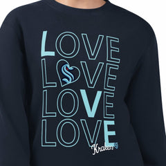 Seattle Kraken G-III 4Her by Carl Banks Women's Lots Of Love Team Logo Graphic Pullover Sweatshirt For Sale