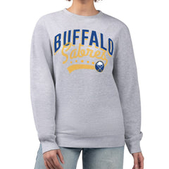 Buffalo Sabres G-III 4Her by Carl Banks Women's Filigree Team Graphic Fleece Pullover Sweatshirt Sale