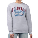 Colorado Avalanche G-III 4Her by Carl Banks Women's Filigree Team Graphic Fleece Pullover Sweatshirt Online