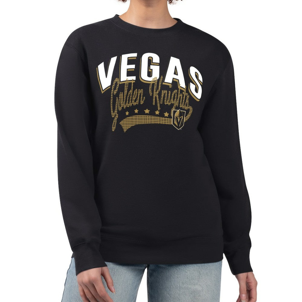 Vegas Golden Knights G-III 4Her by Carl Banks Women's Filigree Team Graphic Fleece Pullover Sweatshirt Sale