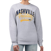 Nashville Predators G-III 4Her by Carl Banks Women's Filigree Team Graphic Fleece Pullover Sweatshirt Online