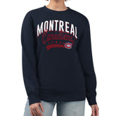 Montreal Canadiens G-III 4Her by Carl Banks Women's Filigree Team Graphic Fleece Pullover Sweatshirt Discount