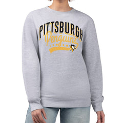 Pittsburgh Penguins G-III 4Her by Carl Banks Women's Filigree Team Graphic Fleece Pullover Sweatshirt Online