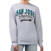 San Jose Sharks G-III 4Her by Carl Banks Women's Filigree Team Graphic Fleece Pullover Sweatshirt Discount