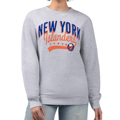 New York Islanders G-III 4Her by Carl Banks Women's Filigree Team Graphic Fleece Pullover Sweatshirt Online