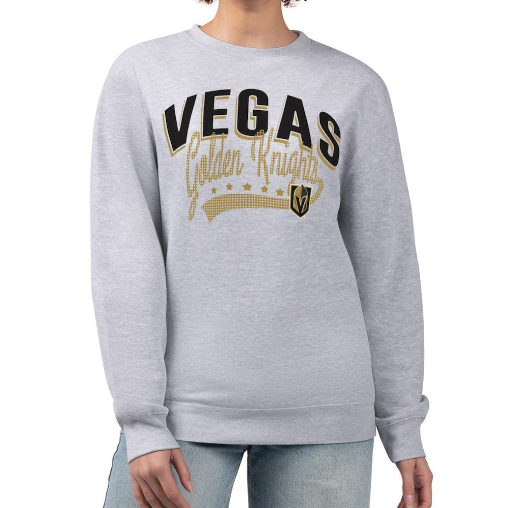 Vegas Golden Knights G-III 4Her by Carl Banks Women's Filigree Team Graphic Fleece Pullover Sweatshirt Outlet