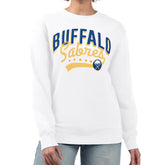 Buffalo Sabres G-III 4Her by Carl Banks Women's Filigree Team Graphic Fleece Pullover Sweatshirt Discount